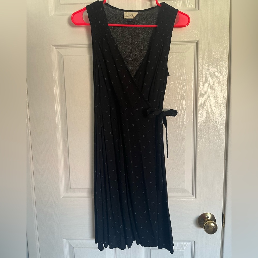 Black sleeveless wrap dress, Universal Thread, sz S